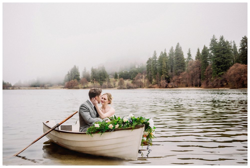 Lake side inspired wedding shoot at San Moritz Lodge